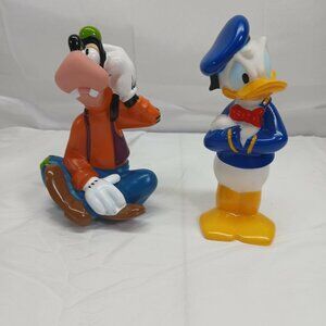 Vintage Goofy and Donald Duck Rubber Doll / Figures